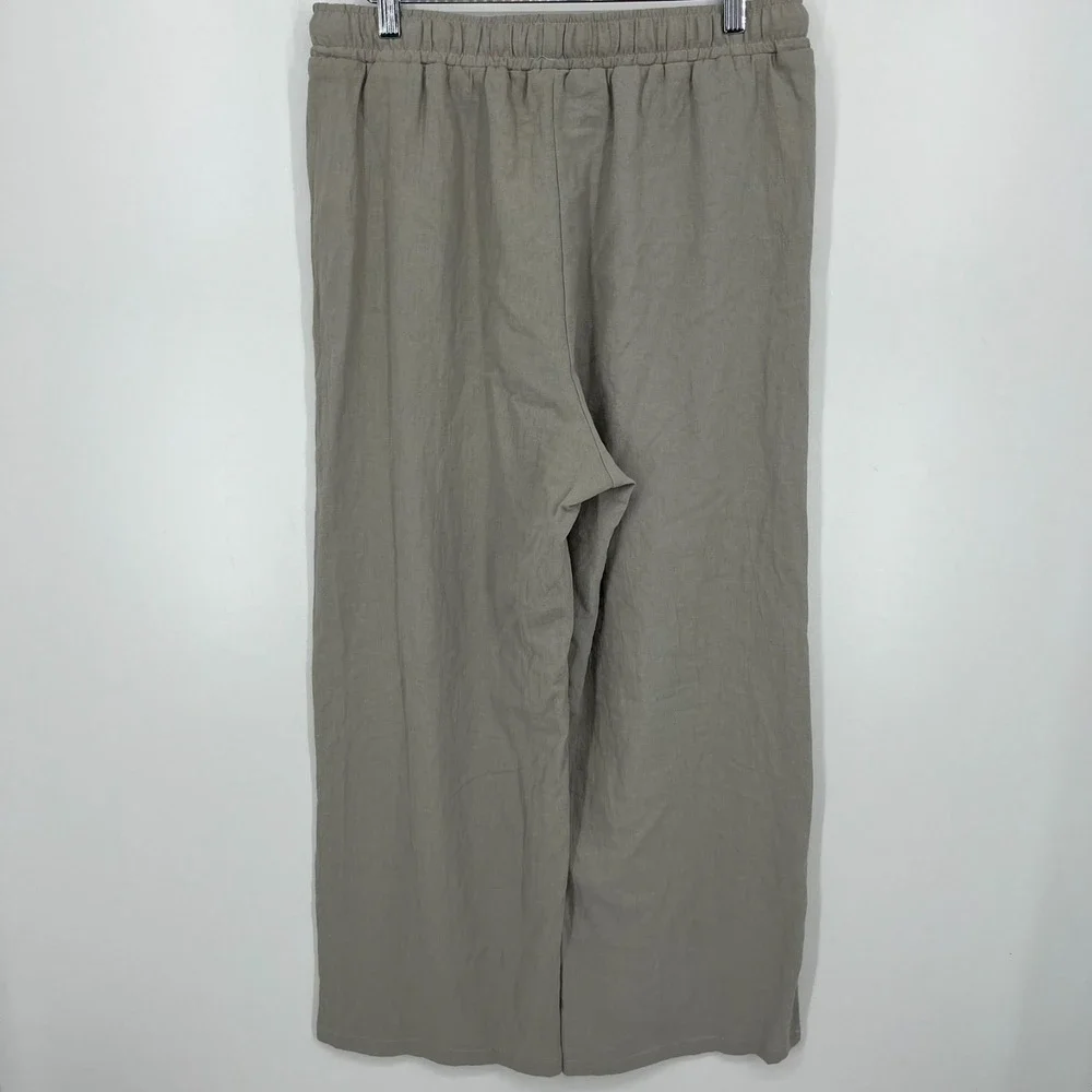 Ouku Pants Men's Size L Gray Cotton Straight Leg 100% Cotton‎ Relaxed New NWT